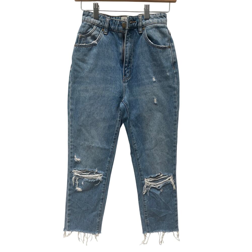 Rolla’s Dusters High Rise Slim Distressed Denim Jeans Size 23